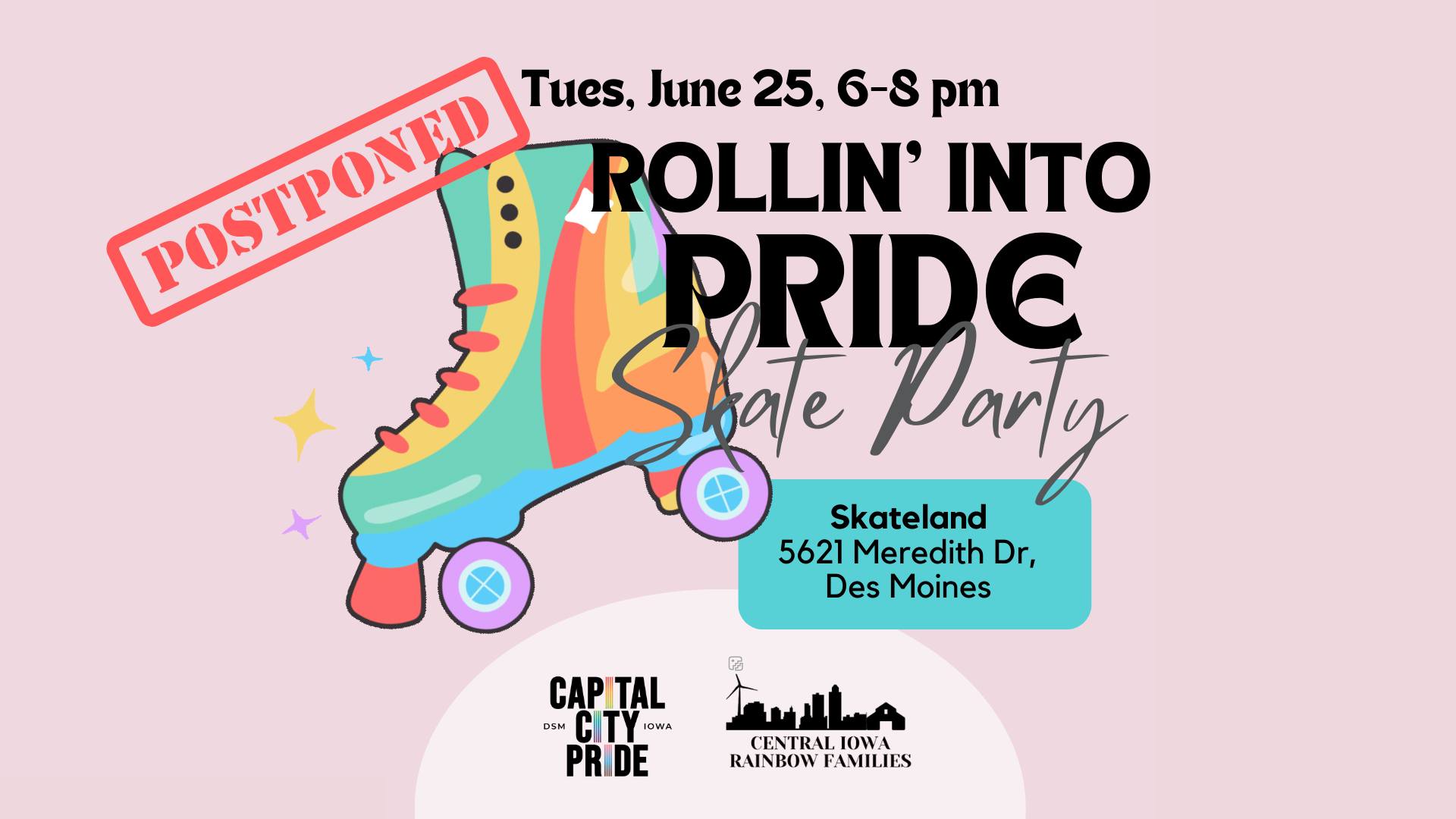 Rolling Into Pride Skate Party Image